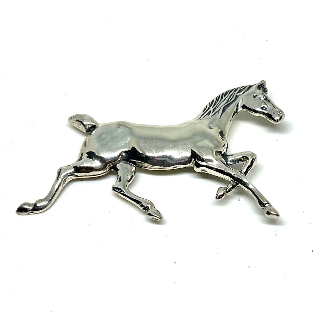 Vintage Beau Sterling Horse Brooch